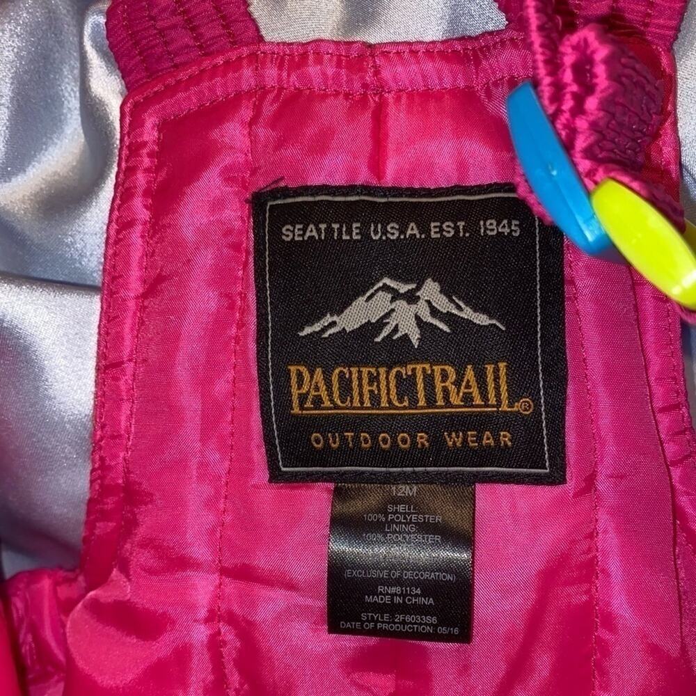 PACIFIC TRAIL GIRLS SNOW BIB SIZE 12MO - Picture 4 of 4